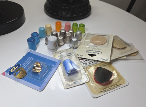Vintage thimbles lot signed - vintage, lot,