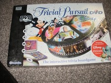 Trivial Pursuit Disney Edition Interactive DVD Board Game Used Complete VGC