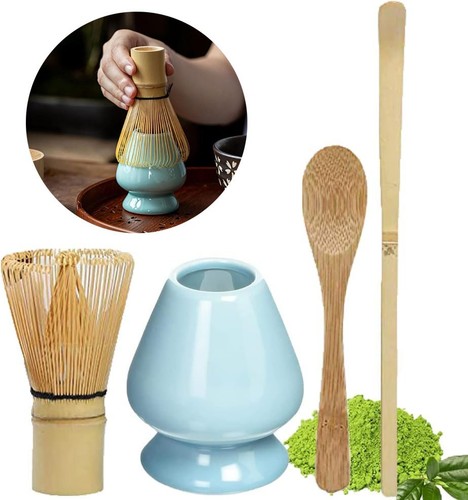 Bamboo matcha whisk set - matcha, chasen