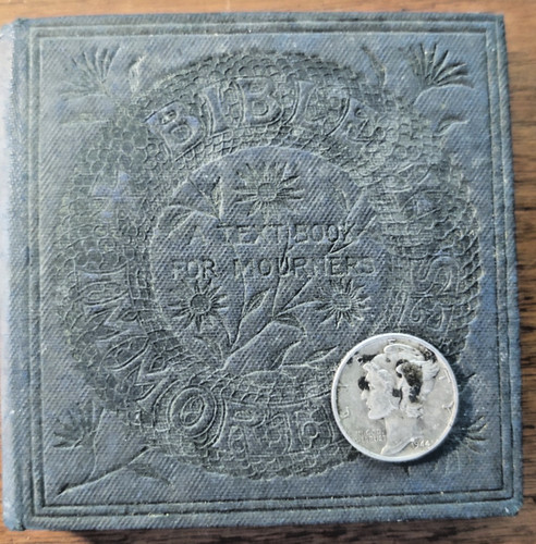 Antique miniature book bible - book,