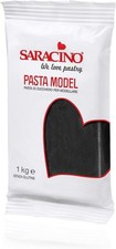 Saracino Sugar Paste Model Black Modelling 1 1 kg (Pack of 15), 