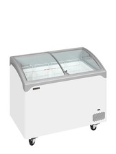 SMALL ICE CREAM CURVED LID DISPLAY FREEZER NIC301SCEB @ £607+Vat FREE DELIVERY