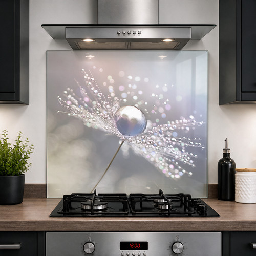 Printed glass kitchen - glass,
