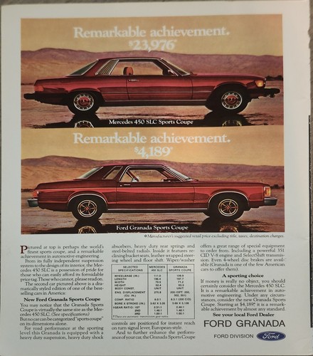 1976 ford granada red - granada,