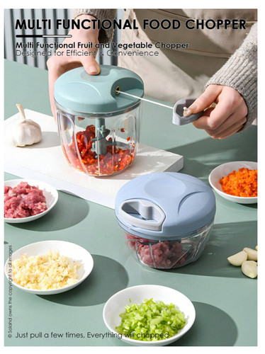 Manual food chopper - manual, garlic