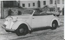 VOLVO PV 51 CABRIOLET 1937 B/W PHOTOGRAPH