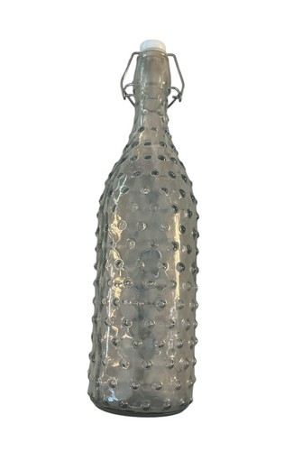Vtg india glass water - water, bottle