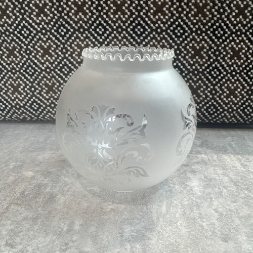 Vintage white frosted etched - vintage,