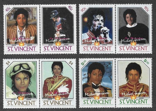 Michael jackson postage stamps - michael,