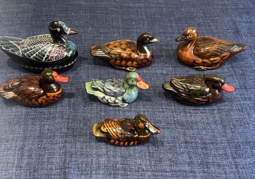 Vintage duck mallard figures - vintage,