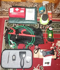 Job Lot Mixed Accessories Car Battery Charger Foot Pump Steering Lock Halfords