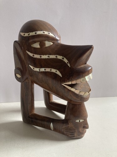Vintage wooden canoe prow - vintage,
