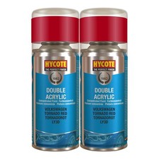 Hycote Colour Spray Paint XDVW505 Volkswagen Tornado Red Code LY3D/G2 150ml x 2