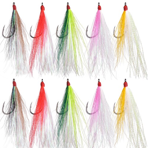 Dressed bucktail teaser flies - bucktail,