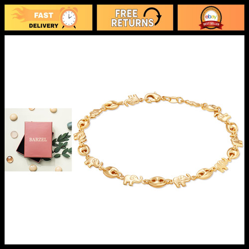 18k gold plated elephant - 18k,
