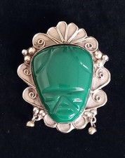 Vintage Mexican Mask brooch