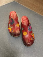 L'Artiste Spring Clogs For Wooden Brand New Retro Style Size 4 Retail Price £100