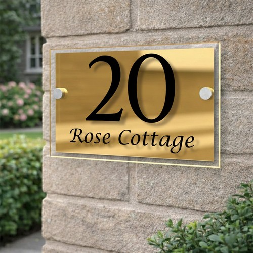 Personalised door sign house - door,