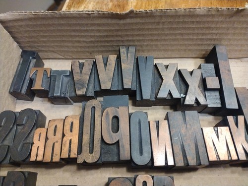 Vtg letterpress lot 56 - letterpress, of
