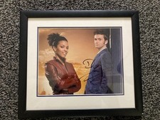 David Tennant & Freema Agyeman in Dr Who Double Signed Framed & Mounted Display