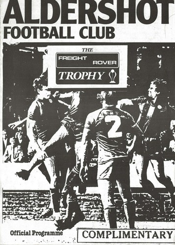 Football programme aldershot - football, v