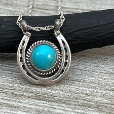 18" Sterling Silver Turquoise