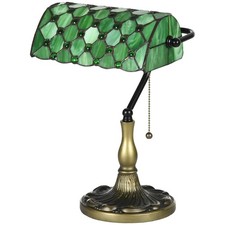 HOMCOM Stained Glass Table