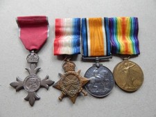 EB Rhodesian BSAP WWI MBE Medals Sgt Bulawayo Town Clerk H.J.Cook Rhodesia