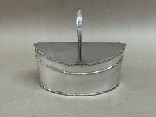 Silver Plated Oval Tea Caddy
