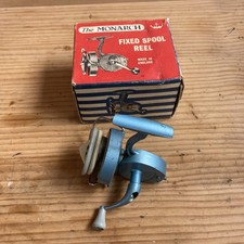 THE MONARCH Fixed Spool Reel Made in England Original Box Vintage