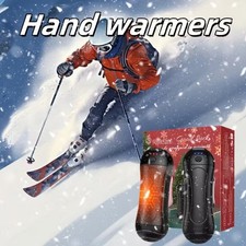 2pcs Rechargeable Hand Warmers  6000mAh Long Lasting Heating Heatern Hallowween