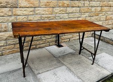 Vintage Pine Trestle Table - 1940