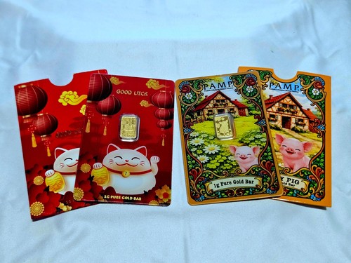 Lucky cat gold 1g - gold, &