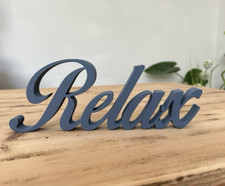 Relax Sign Word Home Decor Letters Ornament Freestanding Word New Home Gift