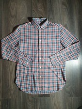 Maison Kitsune Check Shirt Red Blue Green Size 40" BNWOT