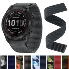 Hook Loop Nylon Strap Band For Garmin Fenix 8 7 7X 7S 6 6X Pro 3HR 5 5X Epix 955