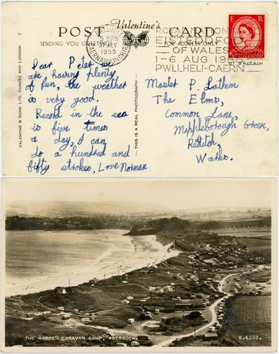 Wales 1955 ppc warren - 1955, rp