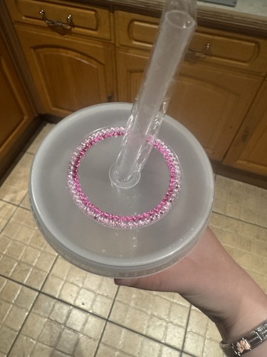 Clear plastic tumbler with - plastic,
