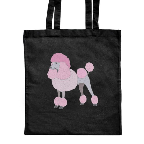 Pink poodle shopping tote - shopping,