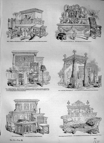 Antique old print 1320 c1890 - print, *1320