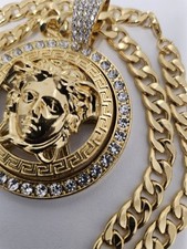 VERSACE Medusa Necklace and Pendant 63cm long