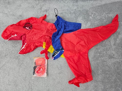Inflatable riding red dinosaur - riding,