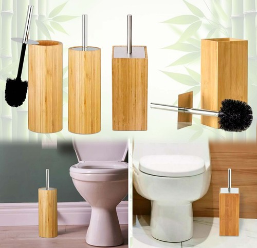 Bamboo wooden toilet brush - wooden,