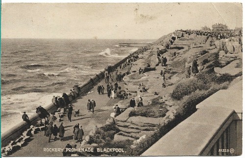 Scarce old postcard rockery - scarce,