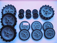 KNEX Assortment of K'nex  wheels x 16 