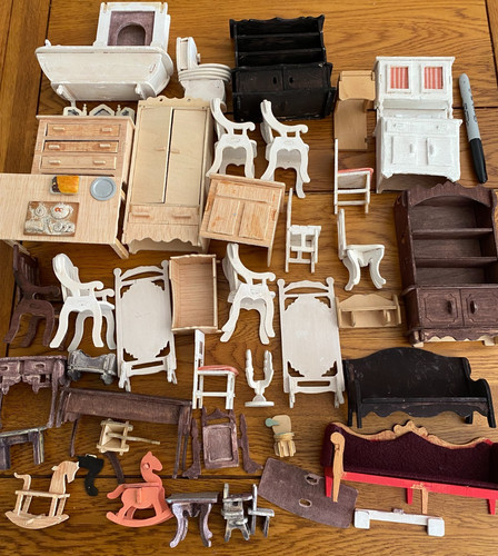 Group hand made - made, wooden