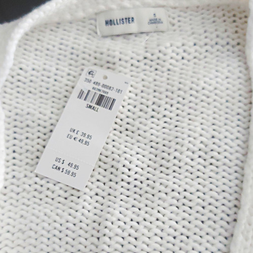 Hollister white solid knit - white,