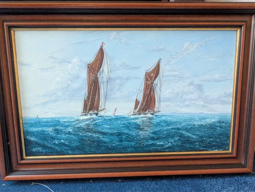 Signed original oil painting - signed,
