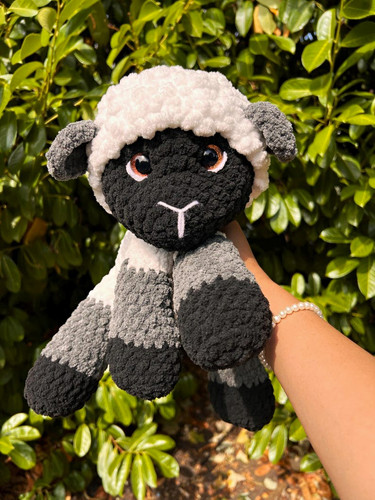 Large handmade crochet - handmade, lamb
