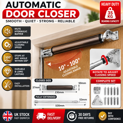 Automatic door closer heavy - door,